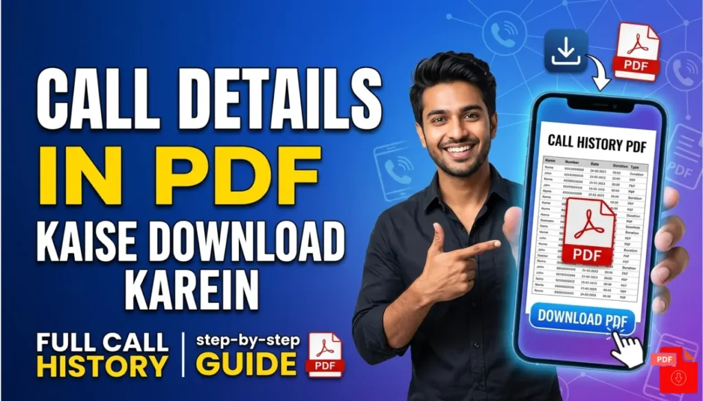 How to Download Call Details in PDF, Easy & Safe Method Explained - Siotat